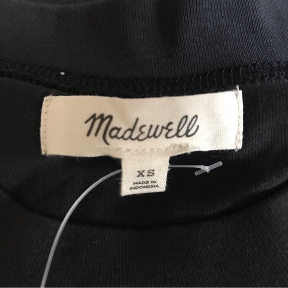 Madewell True Black Tina T-Shirt Dress, XS - Picture 7 of 8